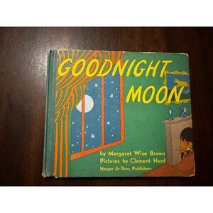 Goodnight Moon Margaret Wise Brown Clement Hurd Vintage Hardcover Book 1947